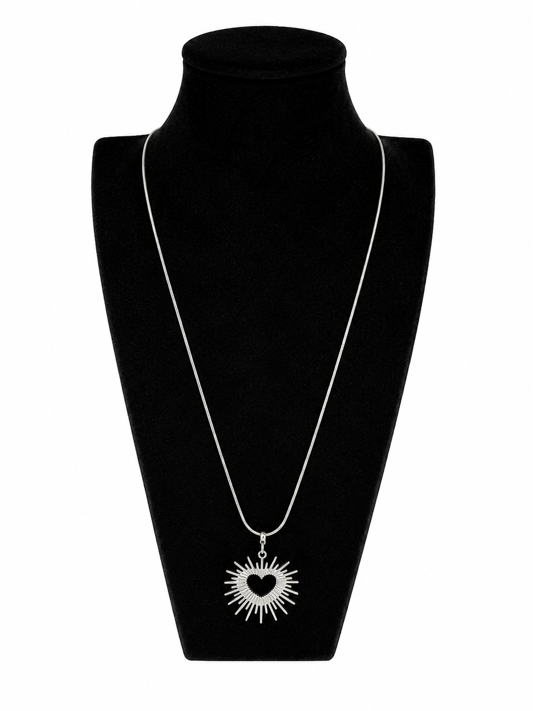Ketting 60 cm met een hartje