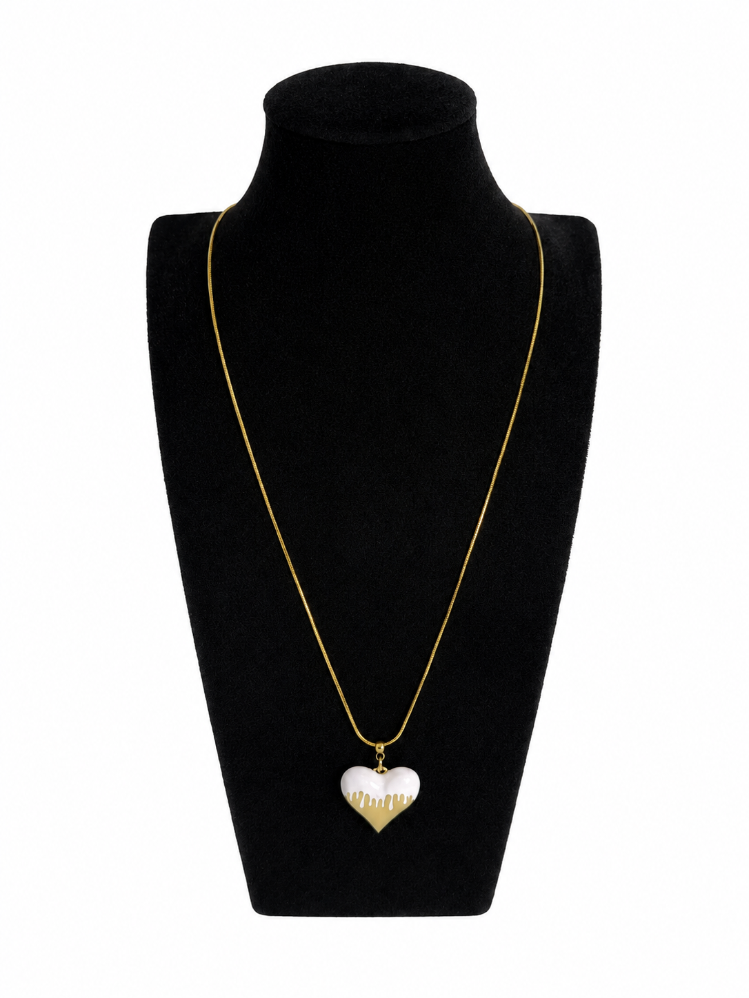 Ketting 80 cm met een hartje