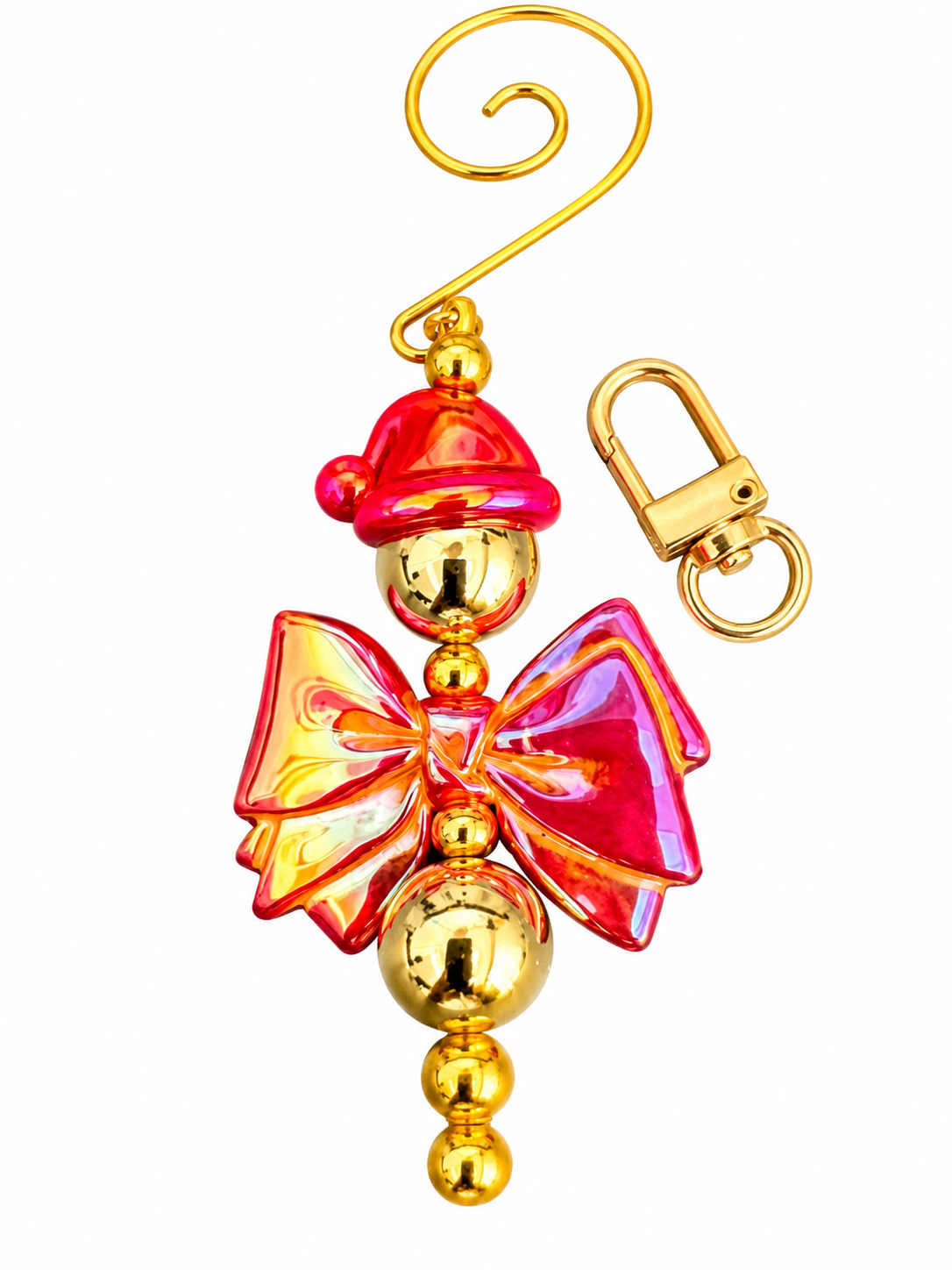 Sleutelhanger engeltje/wensengeltje rood