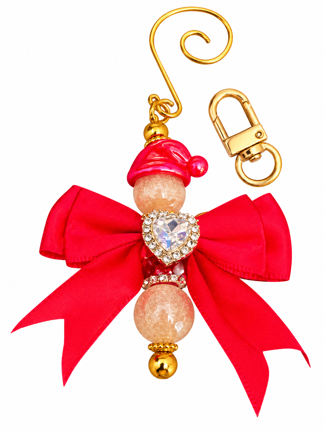 Sleutelhanger engeltje/wensengeltje rood