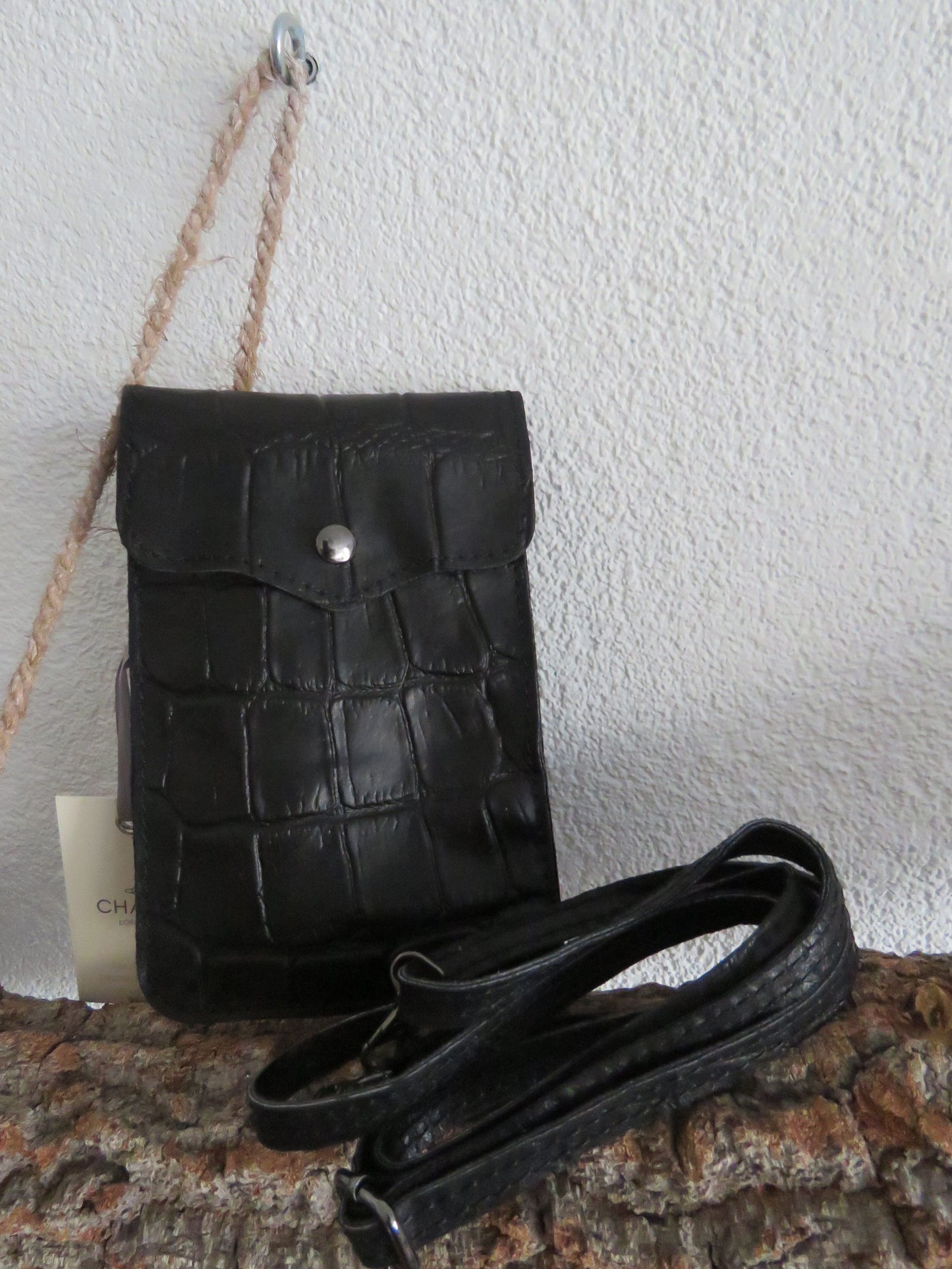schouder/telefoontasje van Charm (leer)