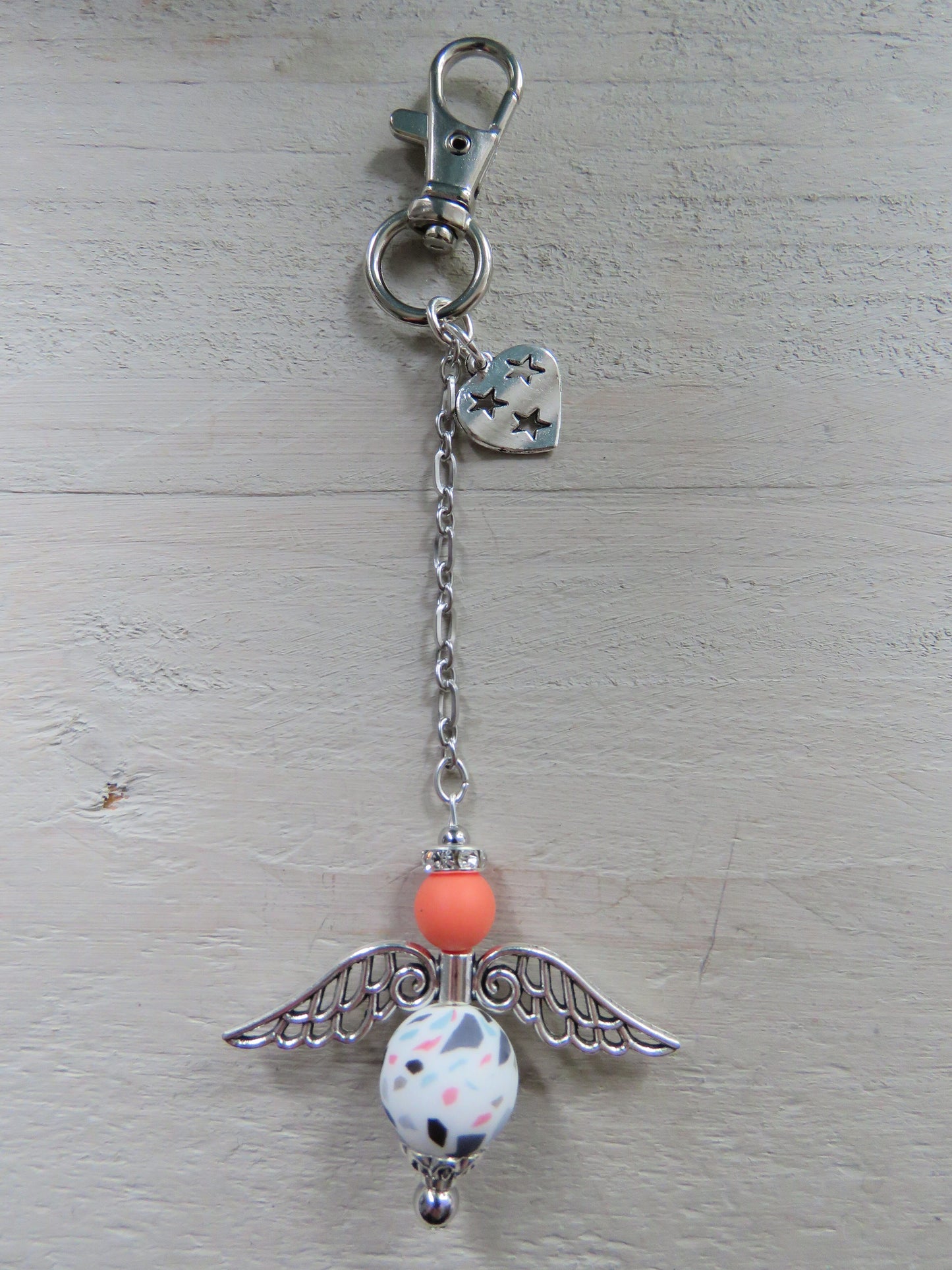 Sleutelhanger/tashanger (geluksengeltje/wensengeltje)