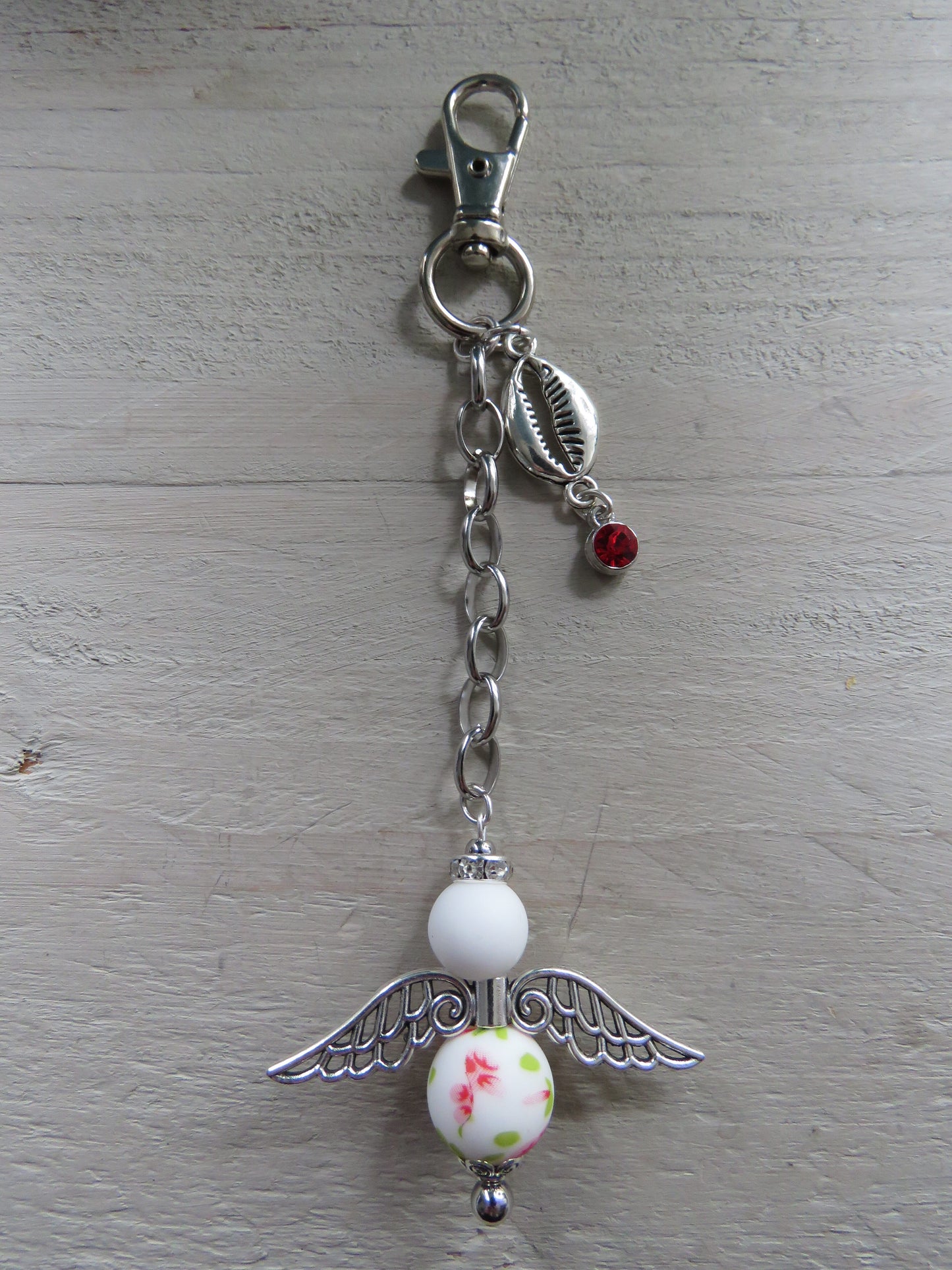 Sleutelhanger/tashanger (geluksengeltje/wensengeltje)