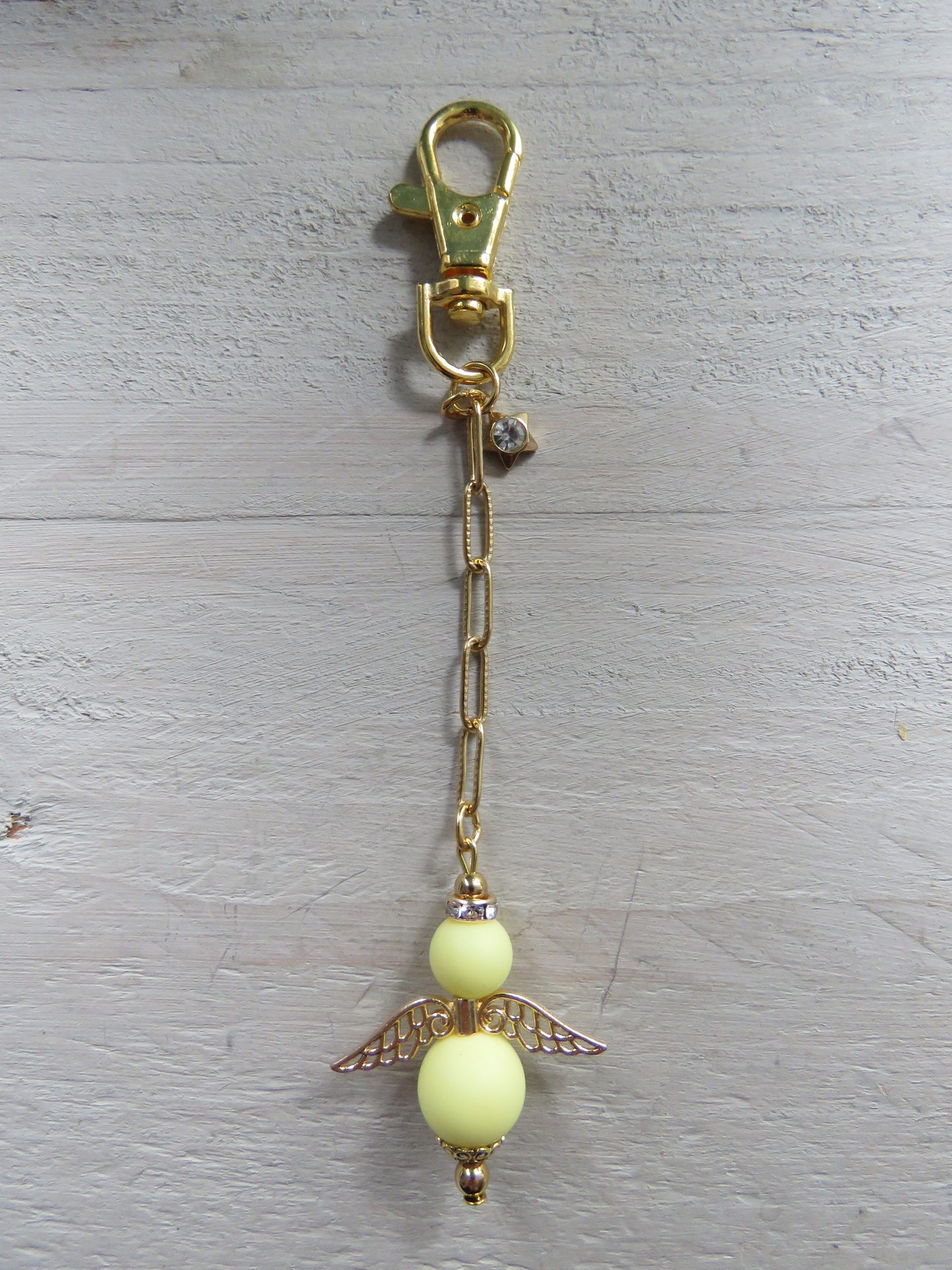 Sleutelhanger/tashanger (geluksengeltje/wensengeltje)