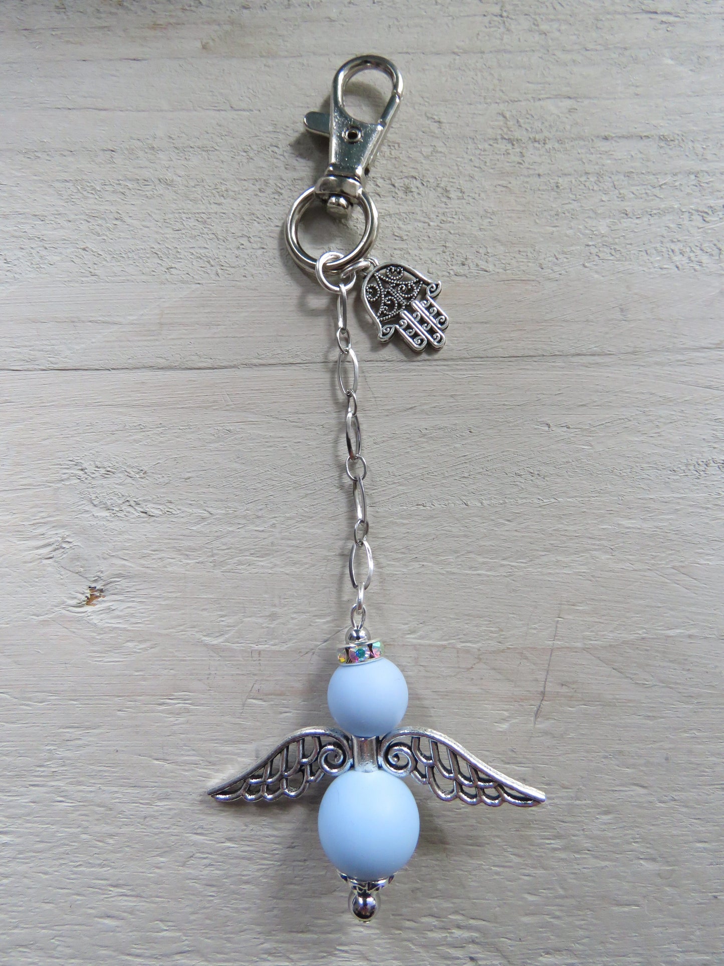 Sleutelhanger/tashanger (geluksengeltje/wensengeltje)