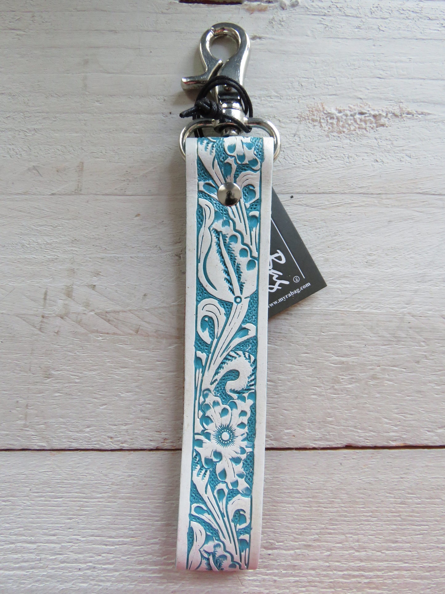 sleutel-/tashanger bohemian style (leer)
