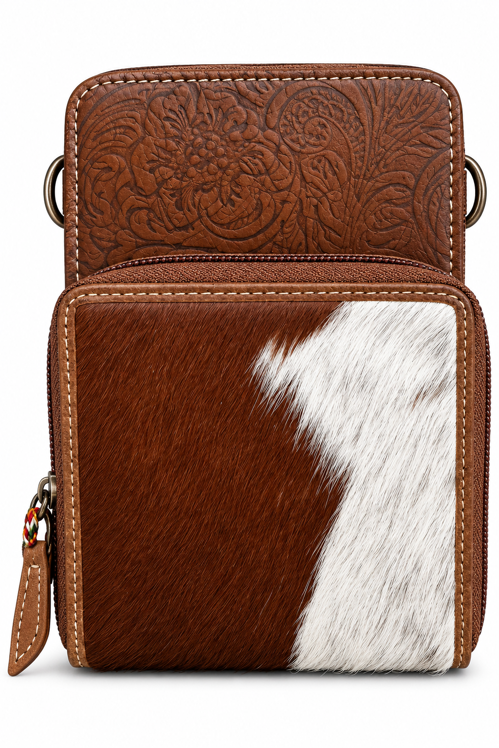 schouder-/crossbody tas (leer)