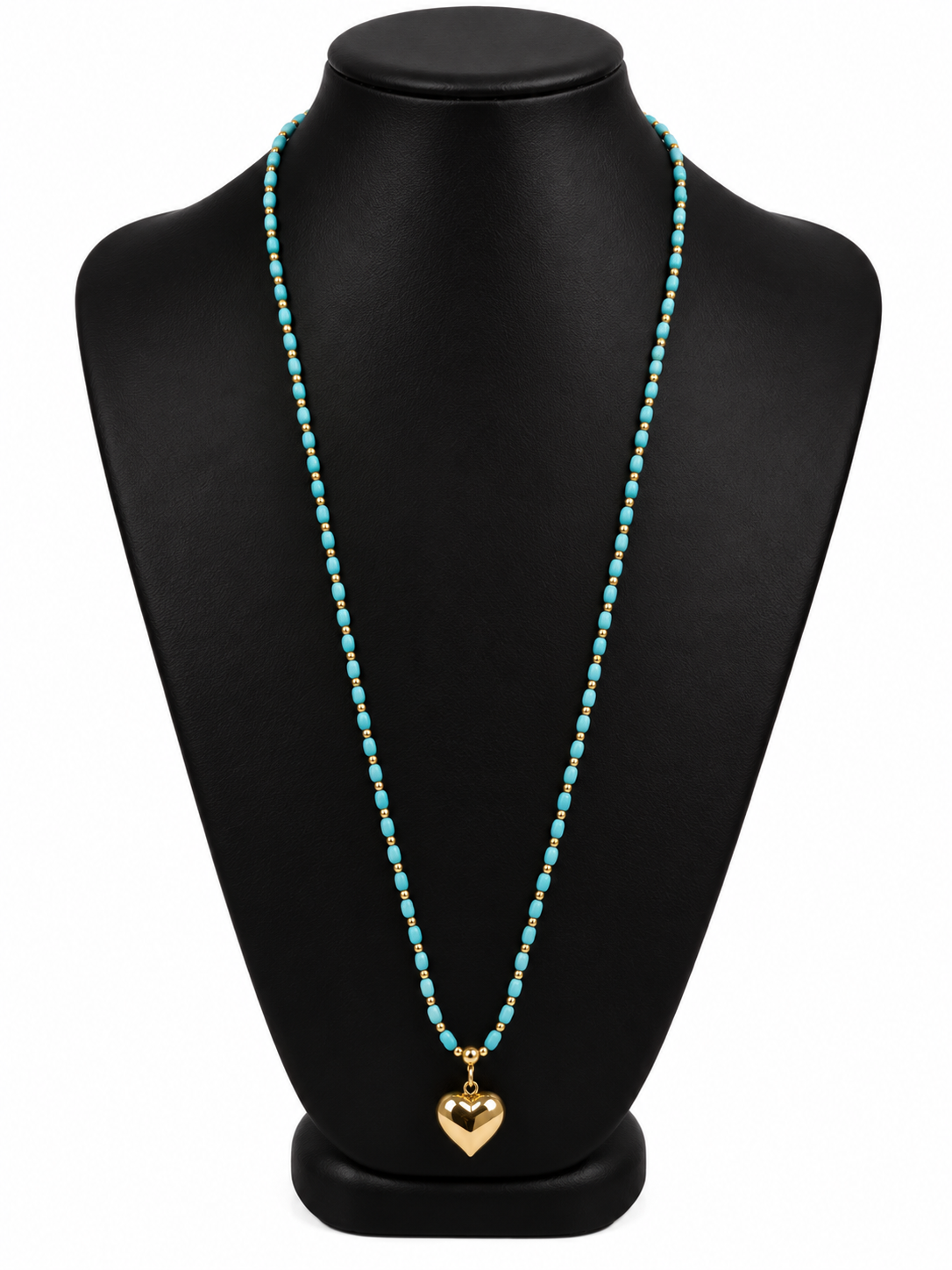 lange ketting met hartje ( 90 cm )