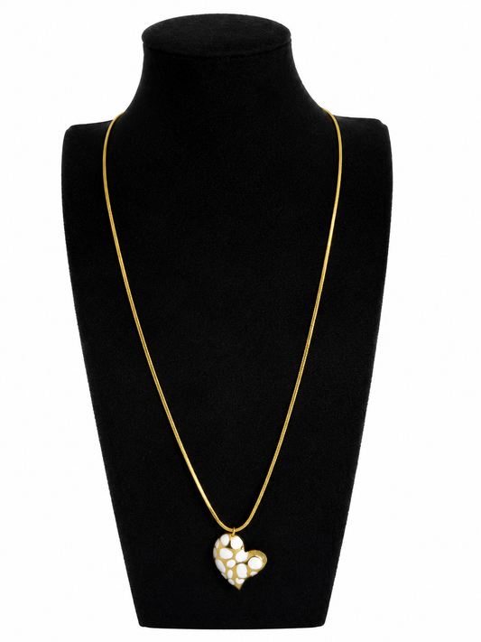 Ketting 80 cm met een hartje