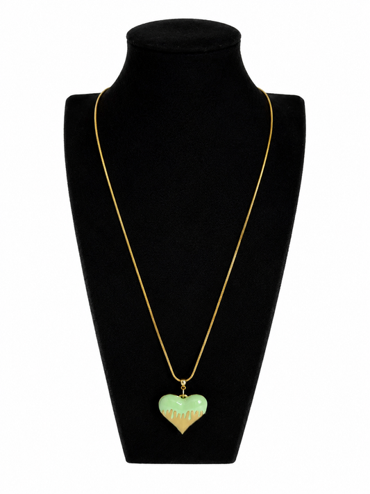 Ketting 80 cm met een hart