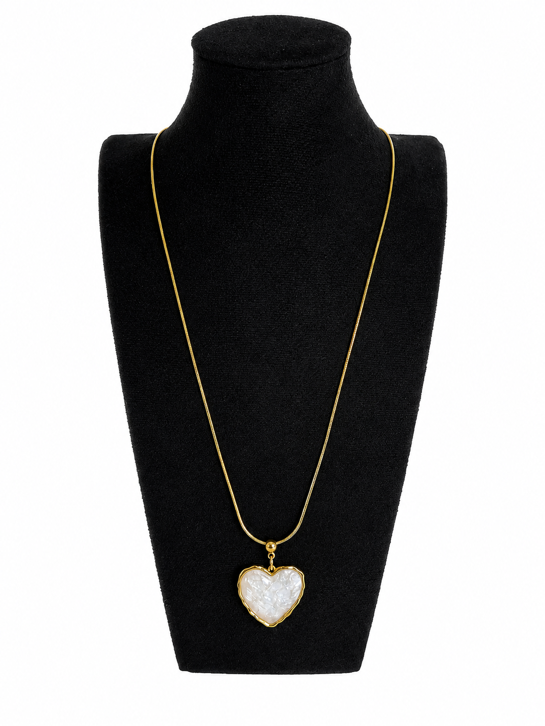 Ketting 80 cm met een hart