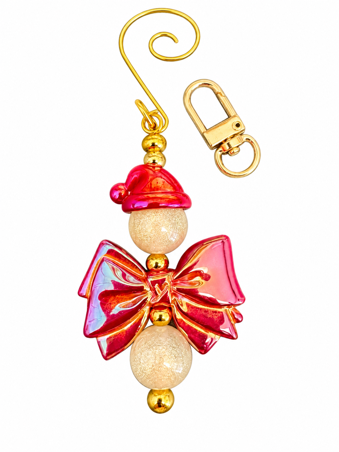 Sleutelhanger engeltje/wensengeltje rood