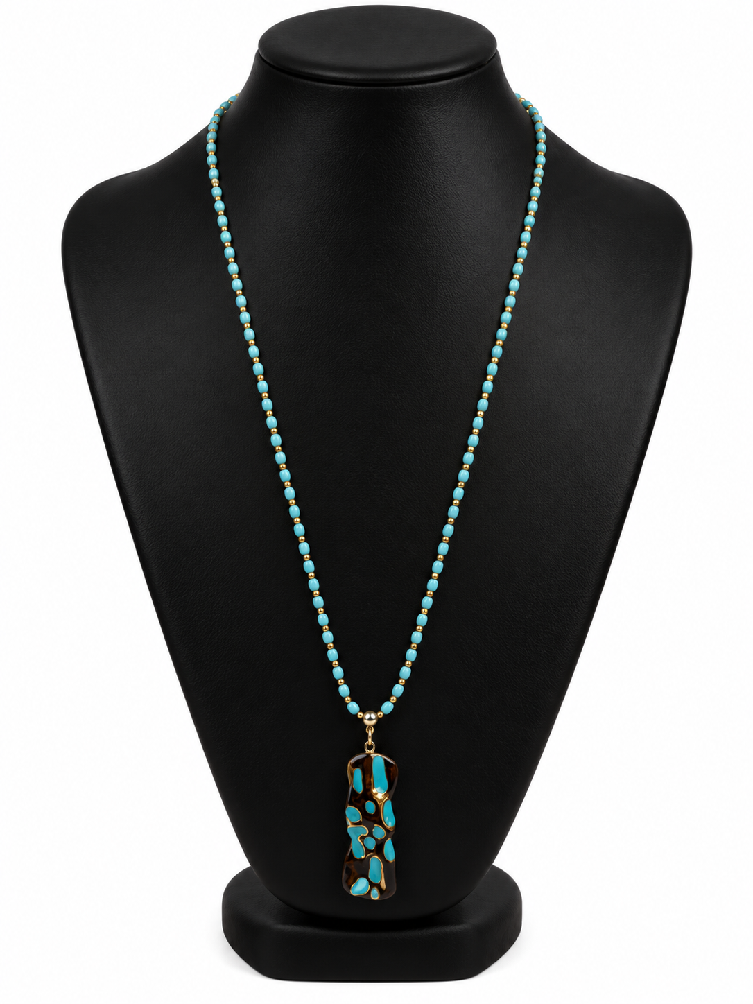 lange ketting met hartje ( 50 cm )