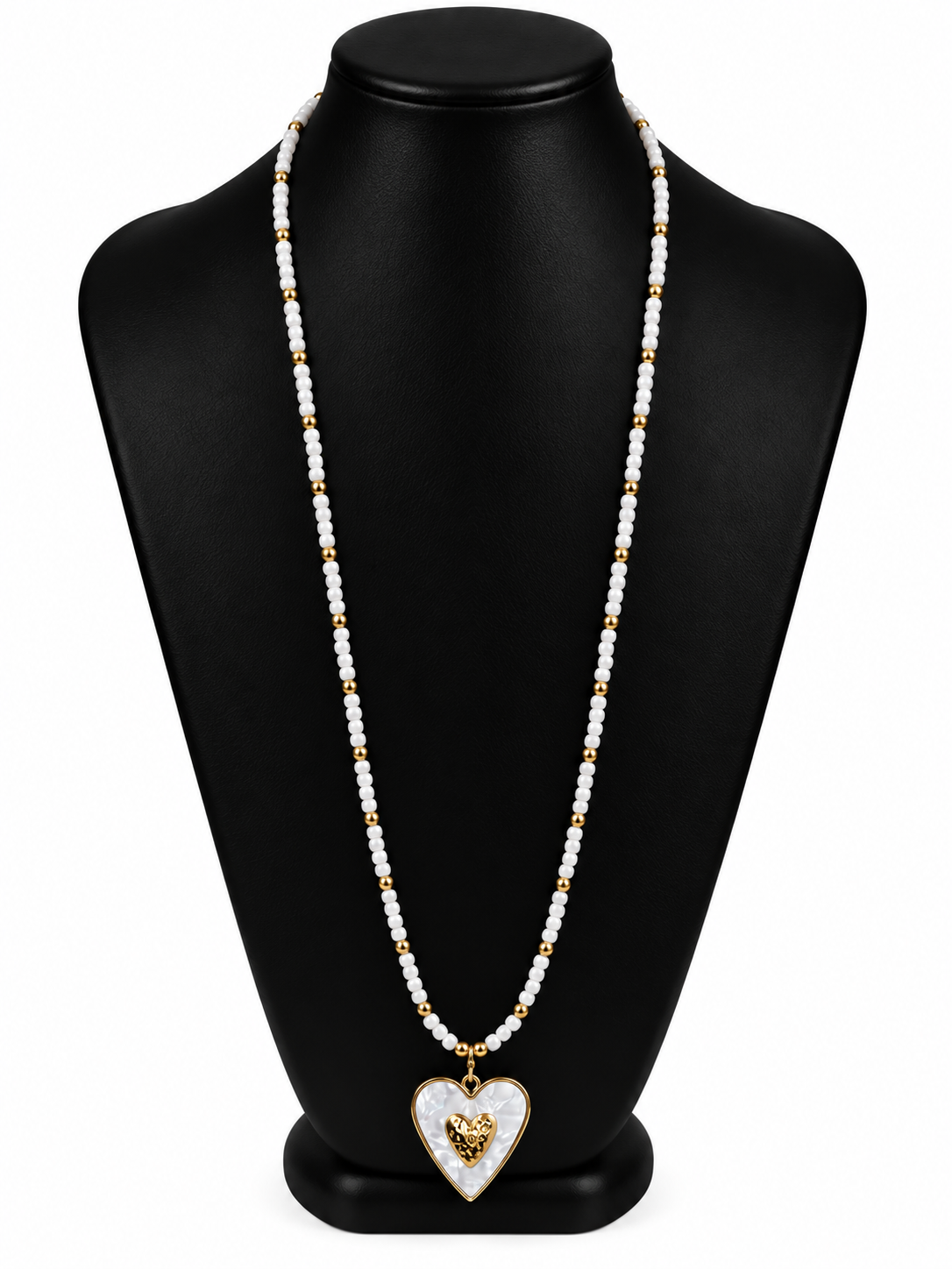 lange ketting met hartje ( 80 cm )