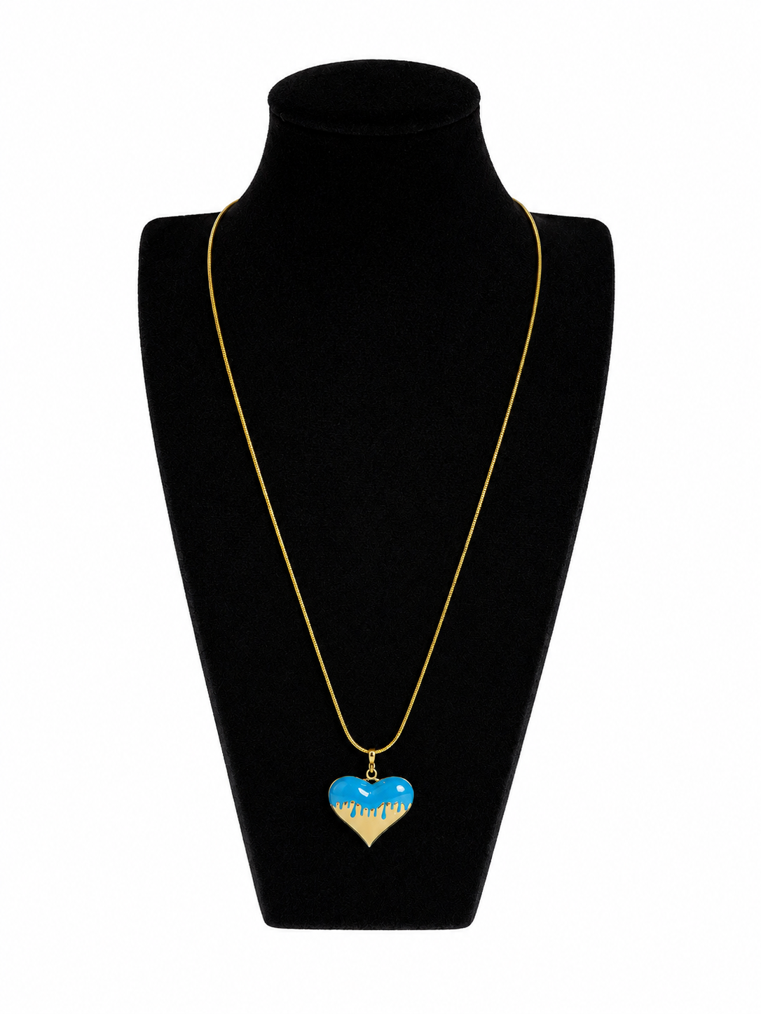Ketting 60 cm met een hartje