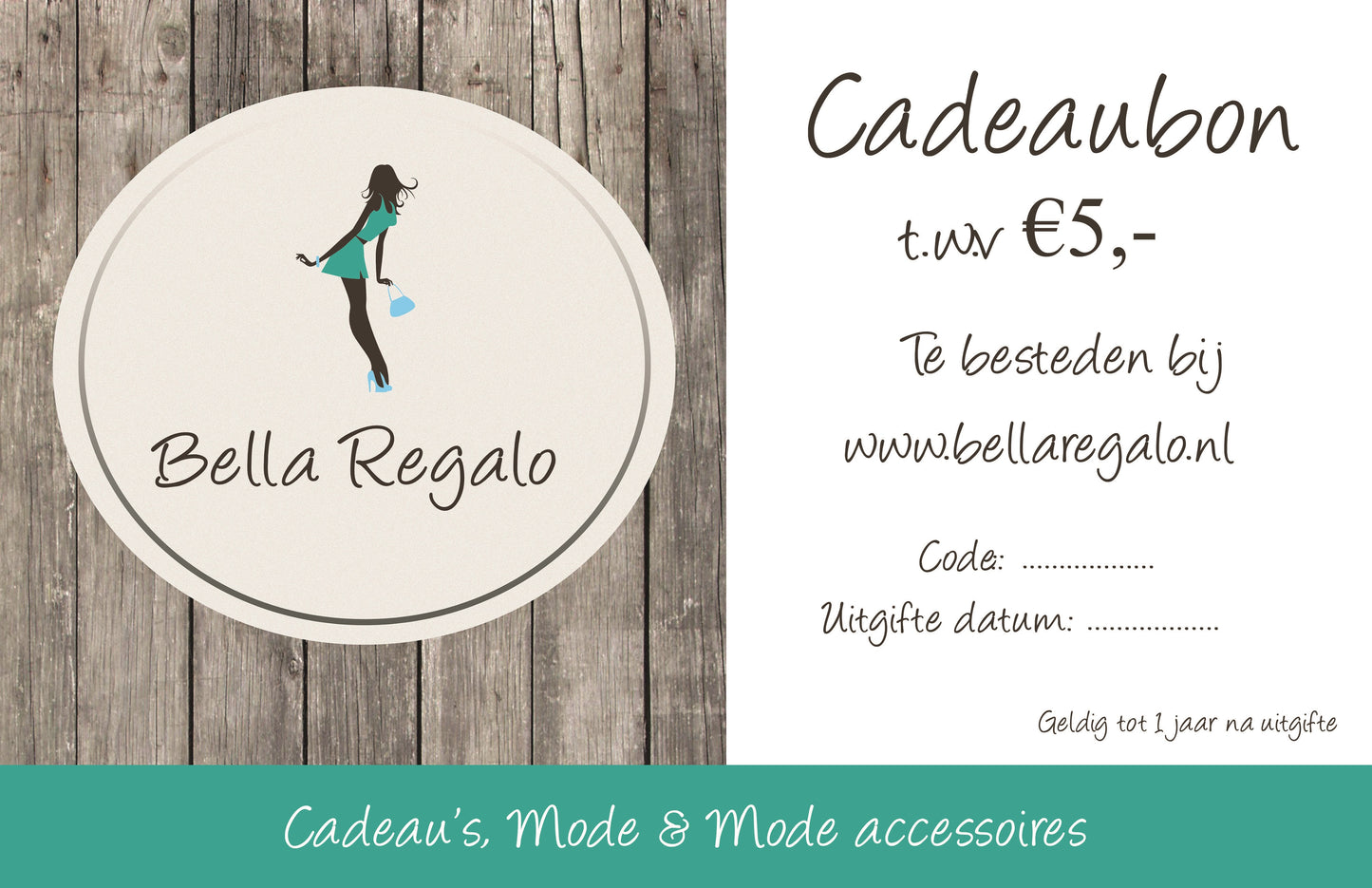 Cadeaubon €5,-