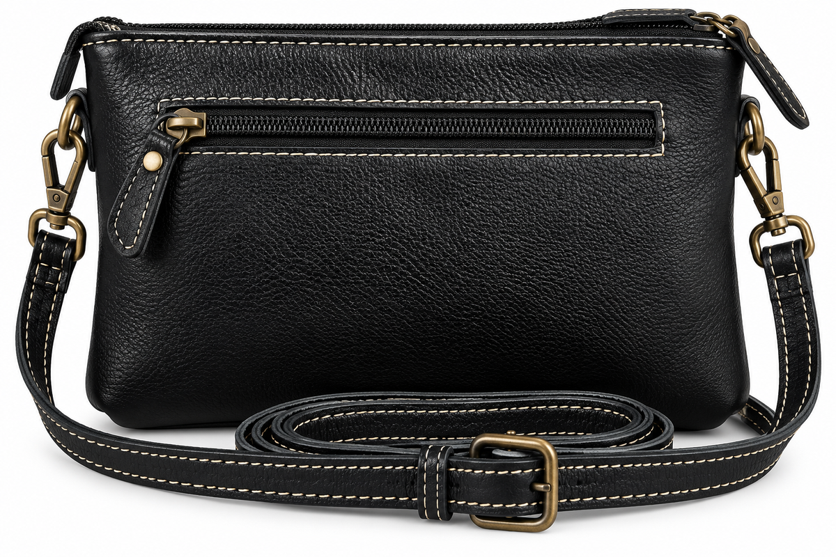 schouder-/crossbody tas (leer)