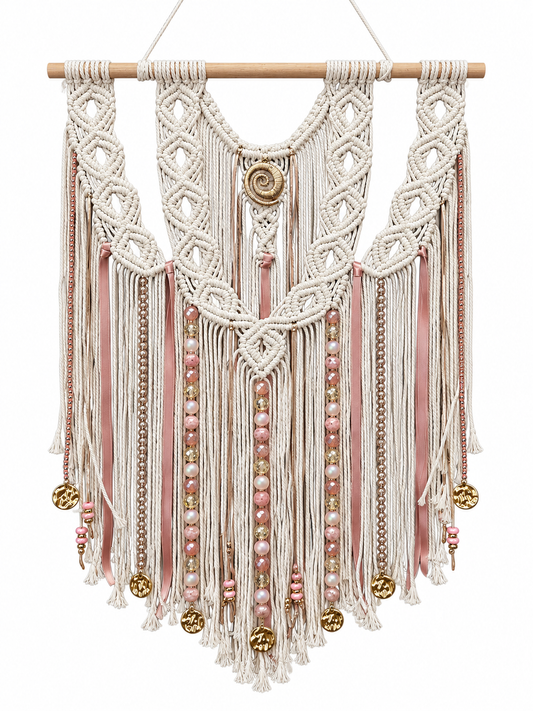 Wanddecoratie pastel roze
