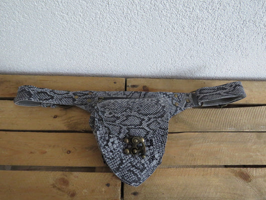 Lederen heuptasje (bohemian style)