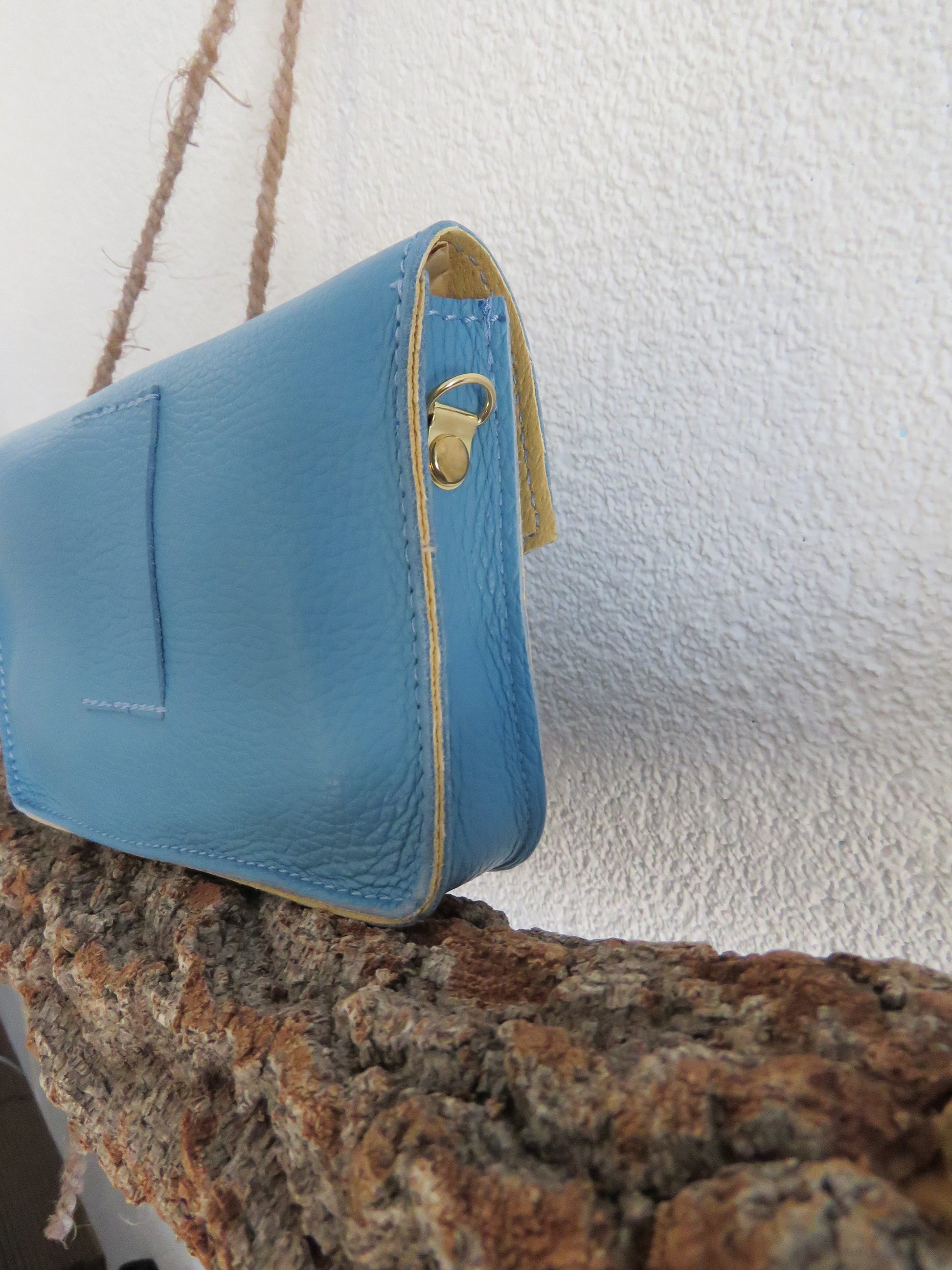 Leren crossbody tasje
