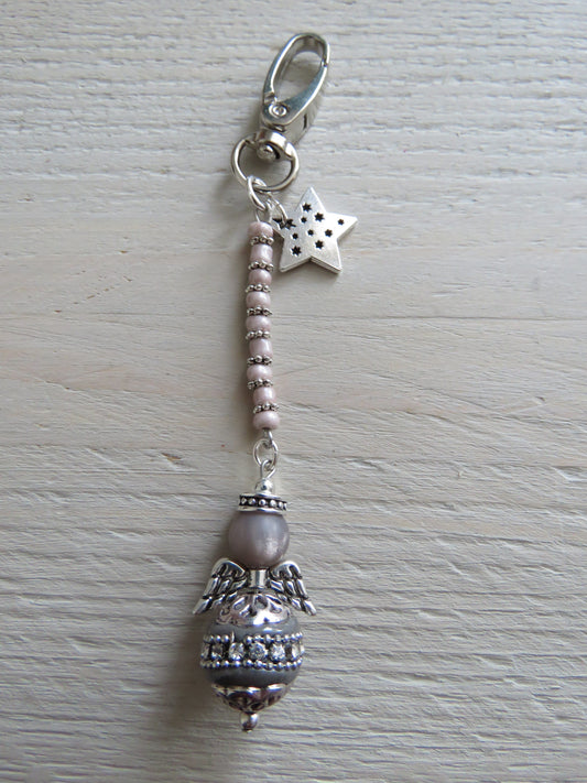 Sleutelhanger/tashanger (geluksengeltje/wensengeltje)