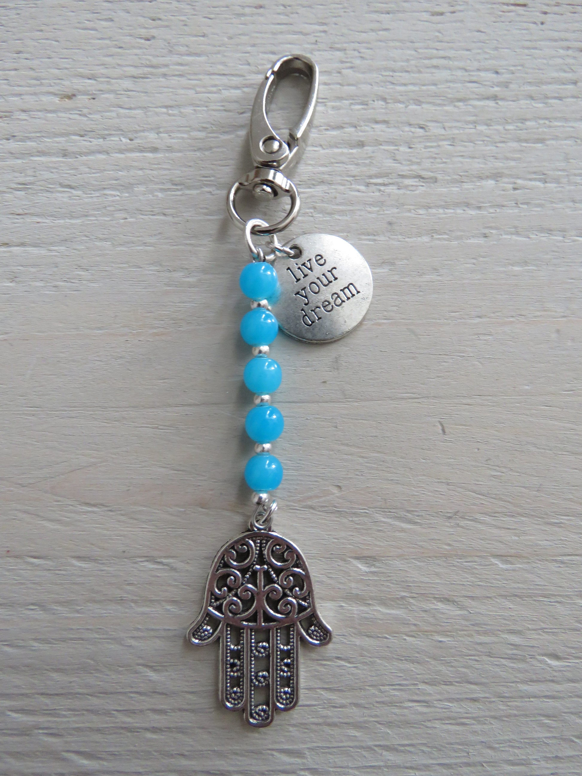 Sleutelhanger/tashanger (Hamsa hand)