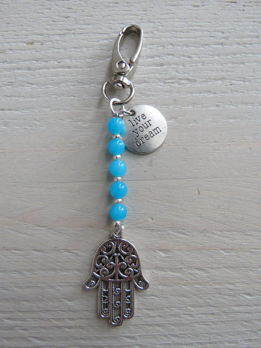 Sleutelhanger/tashanger (Hamsa hand)