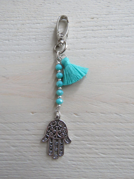Sleutelhanger/tashanger (Hamsa hand)
