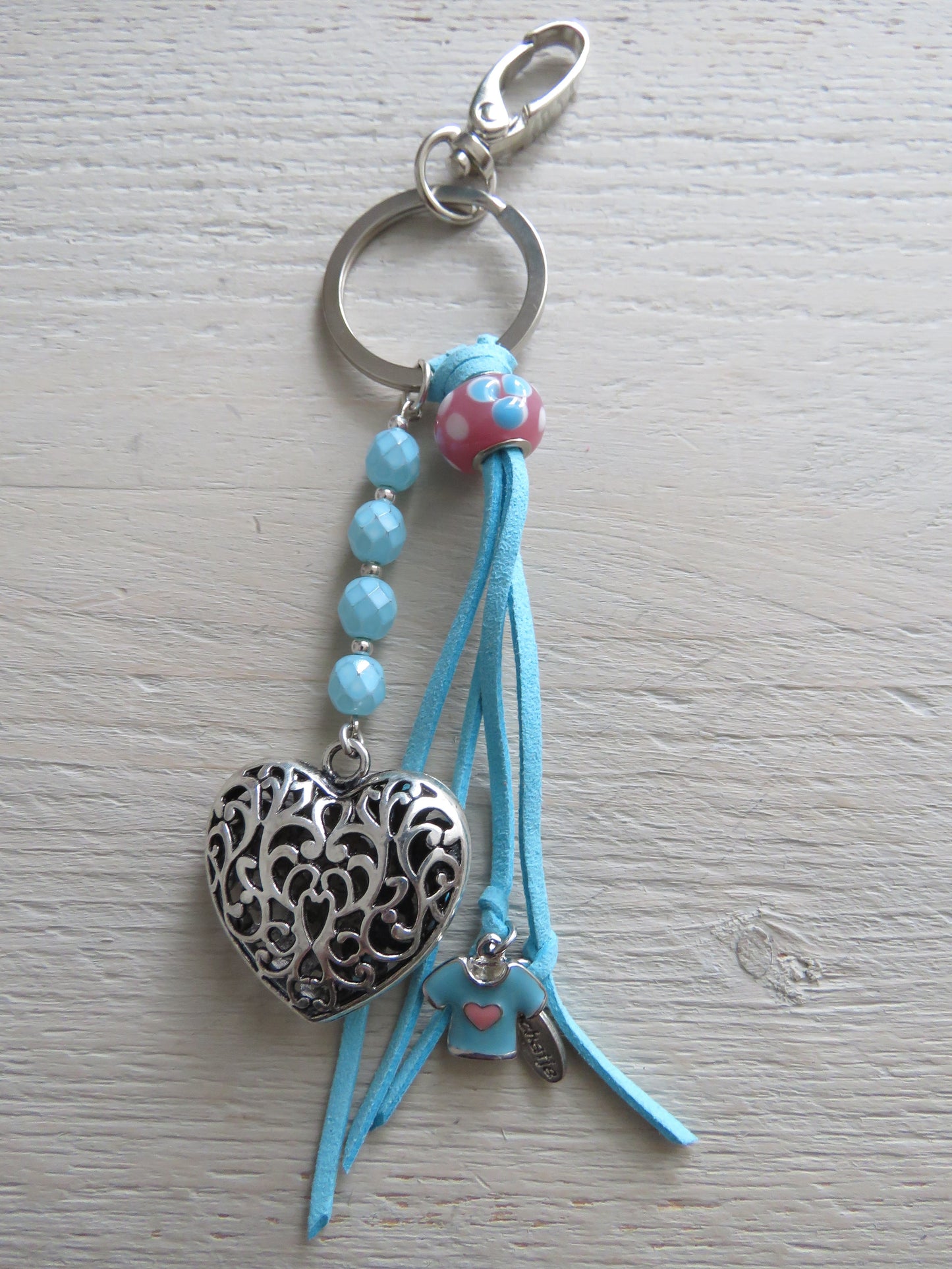 Sleutelhanger/tashanger (hart)