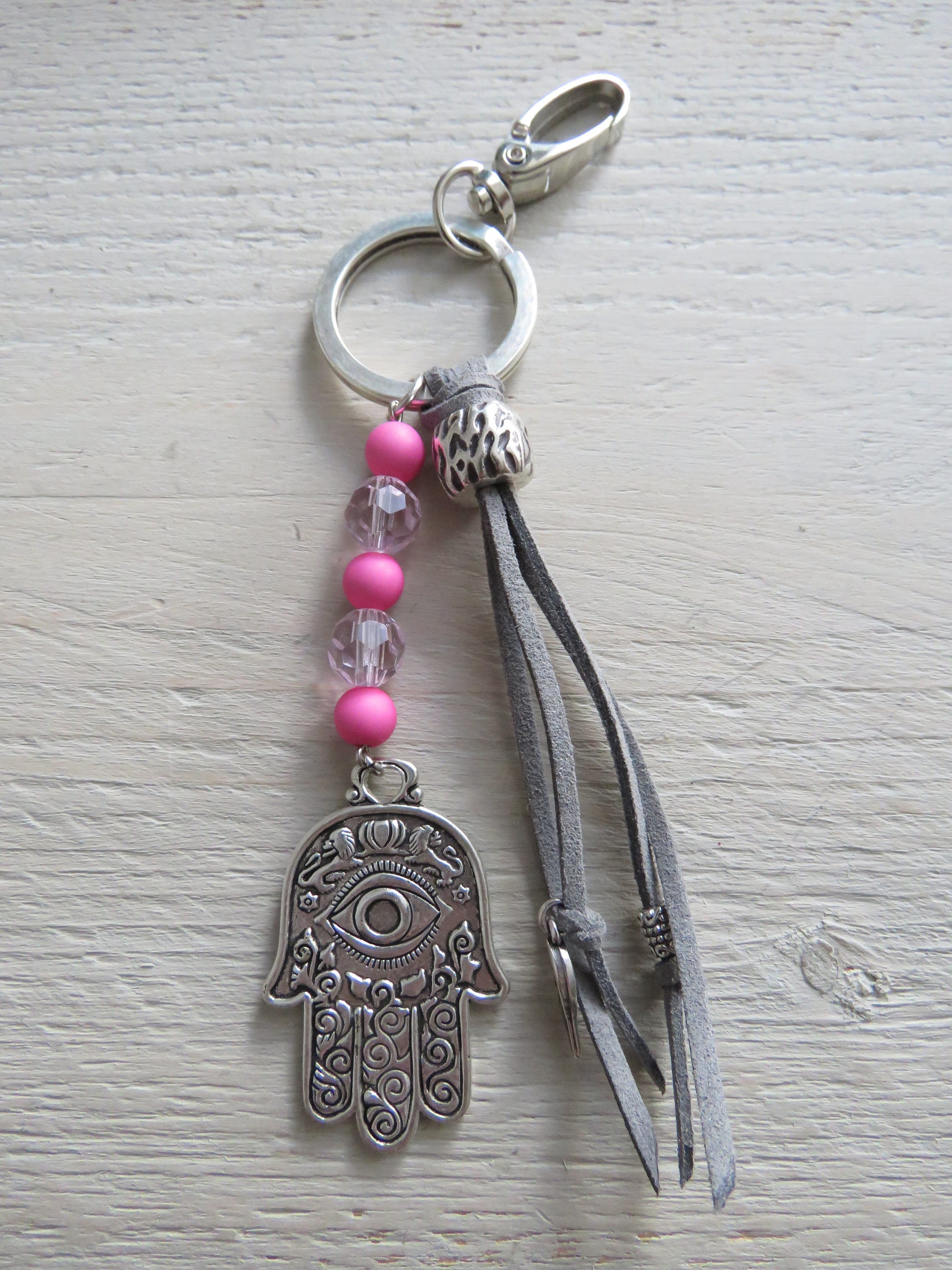 Sleutelhanger/tashanger (Hamsa hand)