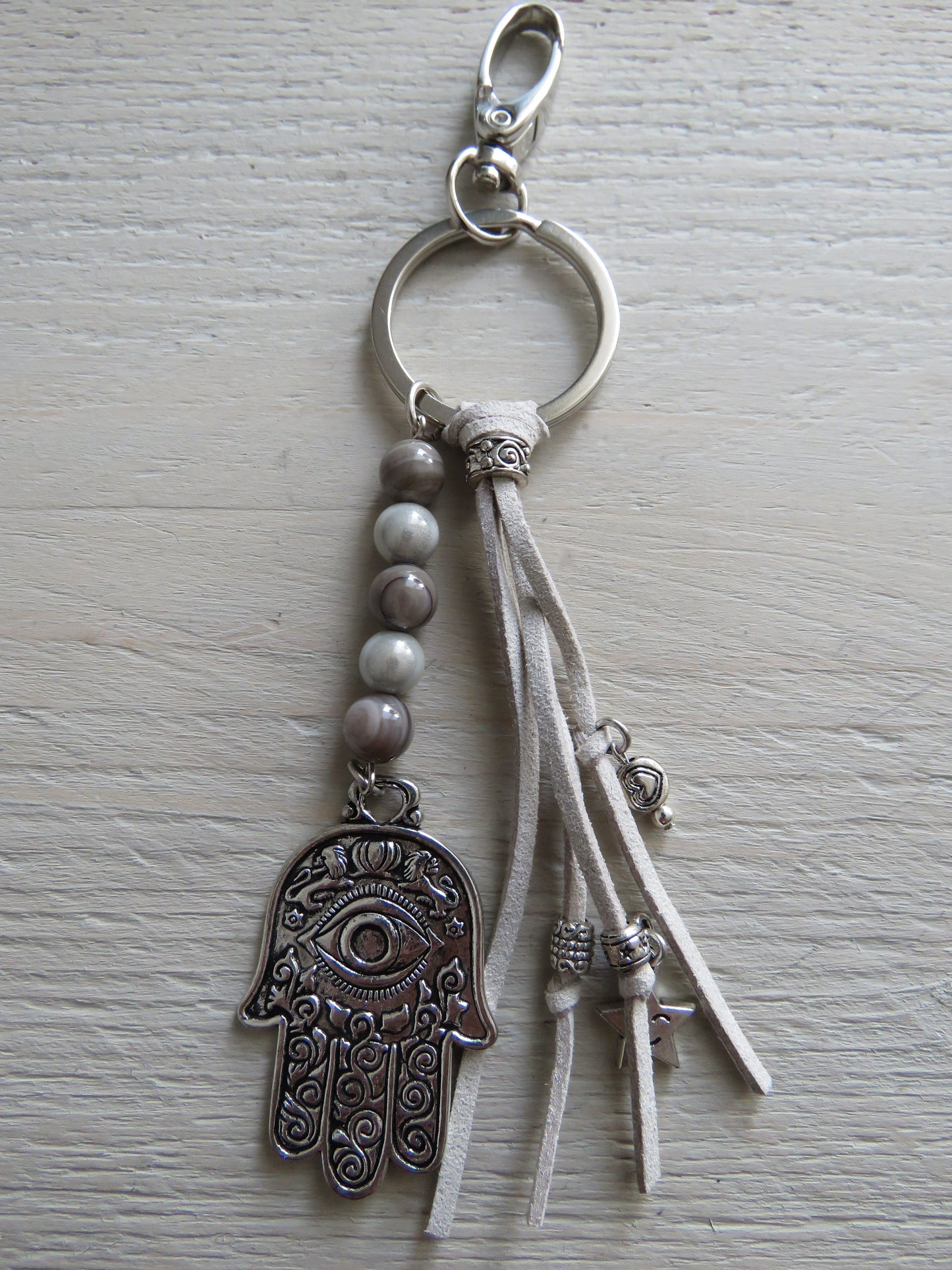 Sleutelhanger/tashanger (Hamsa hand)