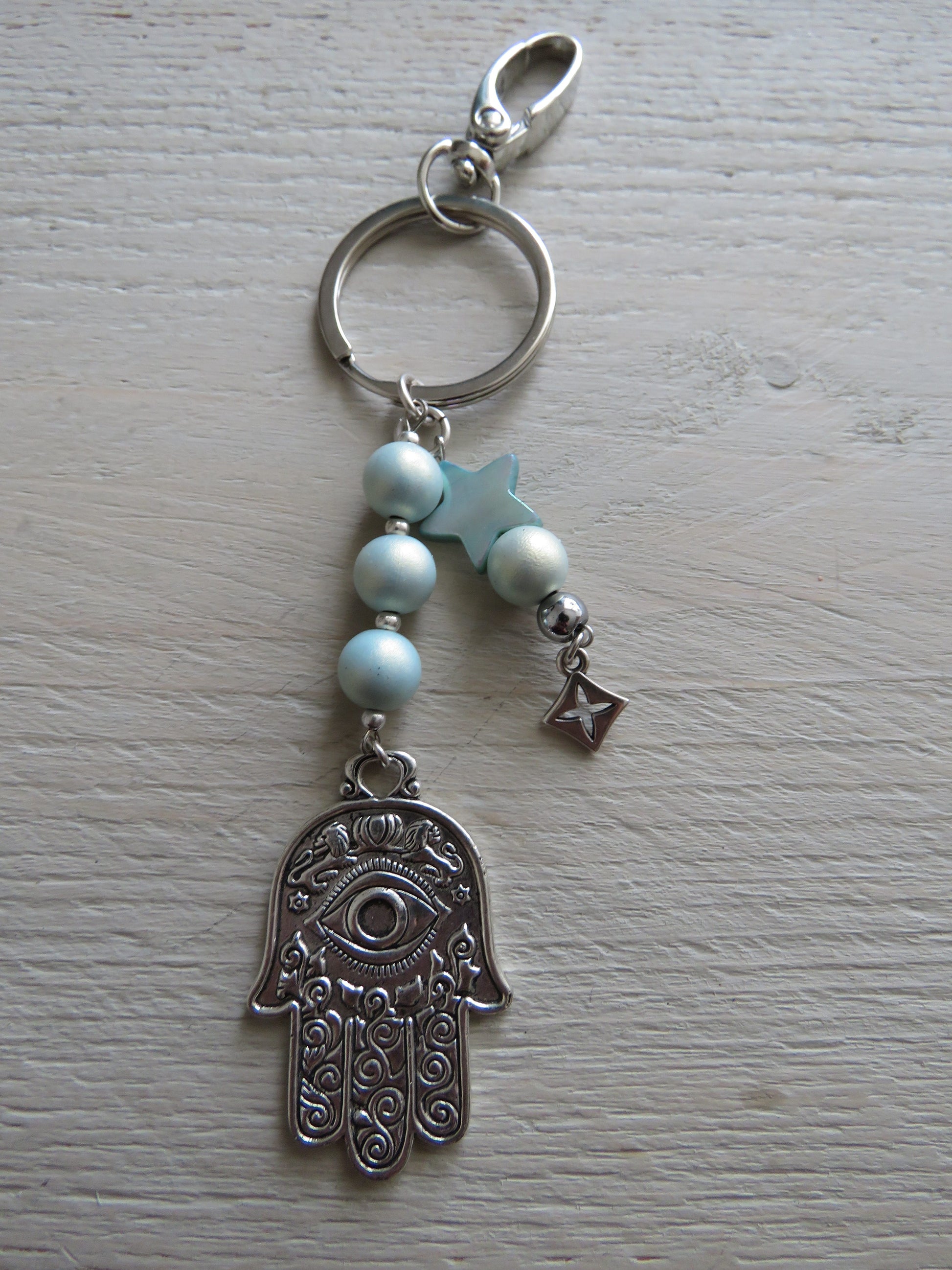Sleutelhanger/tashanger (Hamsa hand)