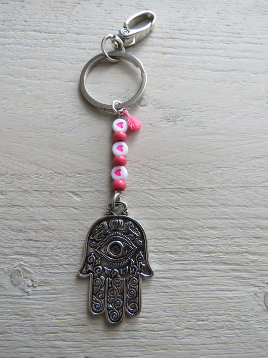 Sleutelhanger/tashanger (Hamsa hand)