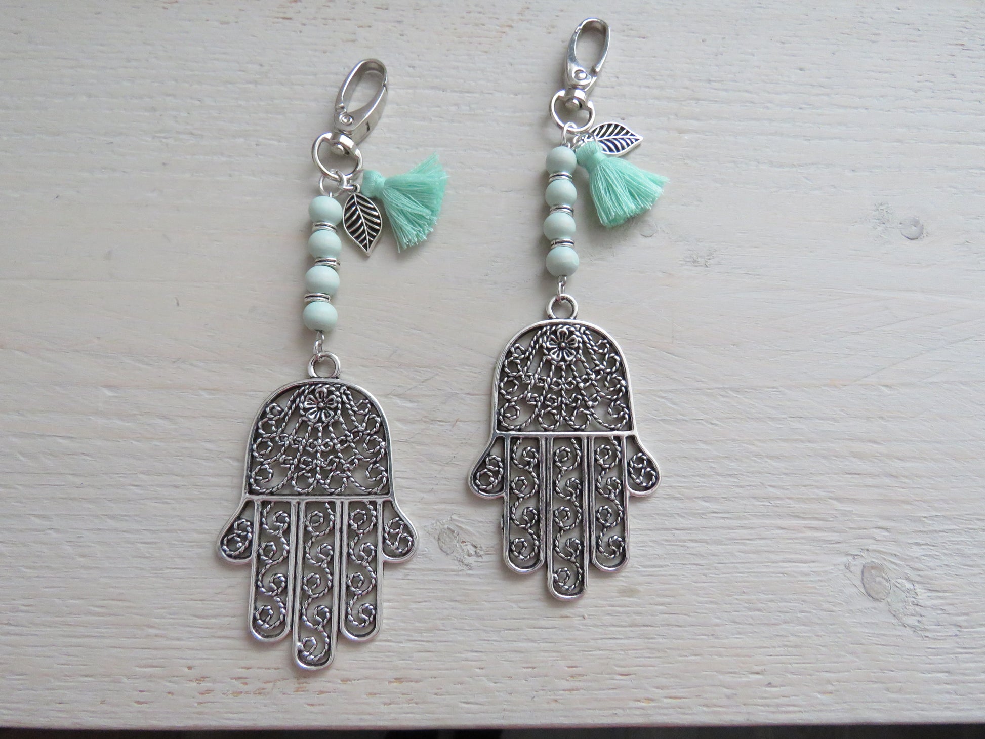 Sleutelhanger/tashanger (Hamsa hand)