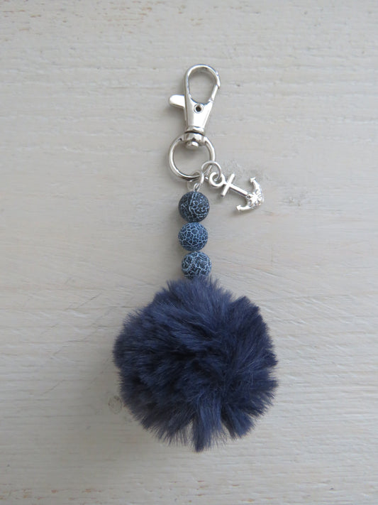 Sleutel-/tashanger Pompon