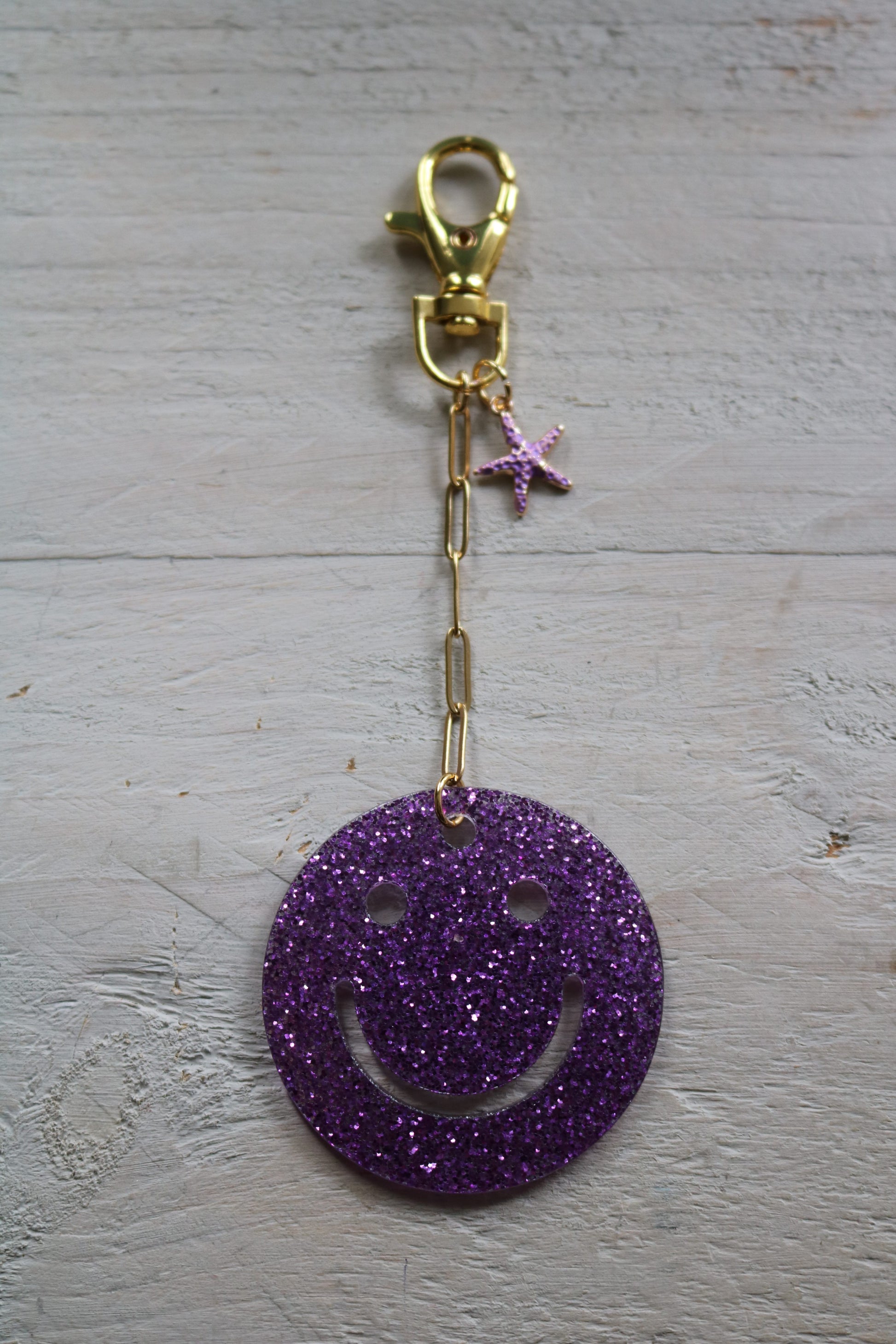 Sleutel-/tashanger Smiley