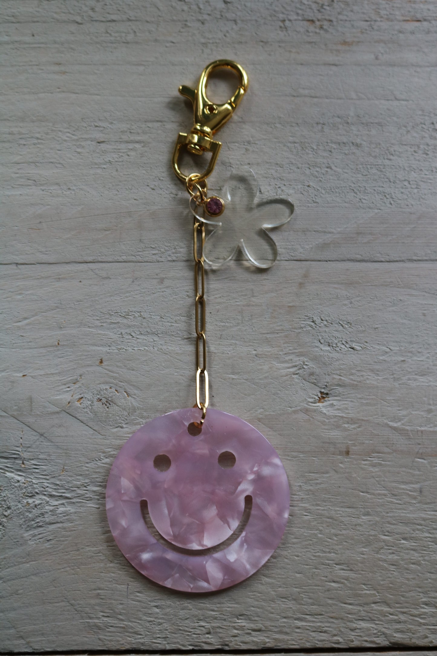 Sleutel-/tashanger Smiley