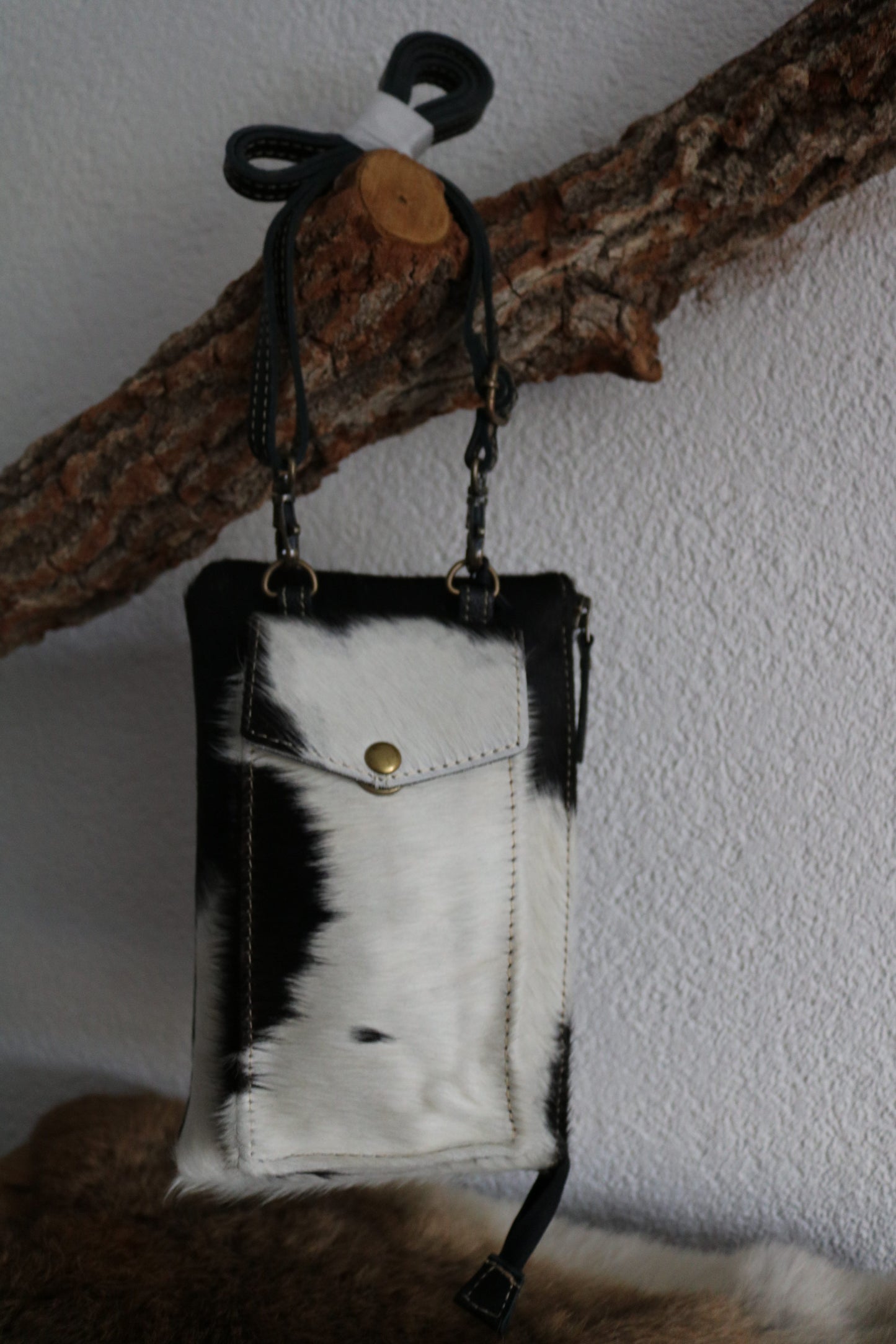 schouder-/crossbody tas (leer)