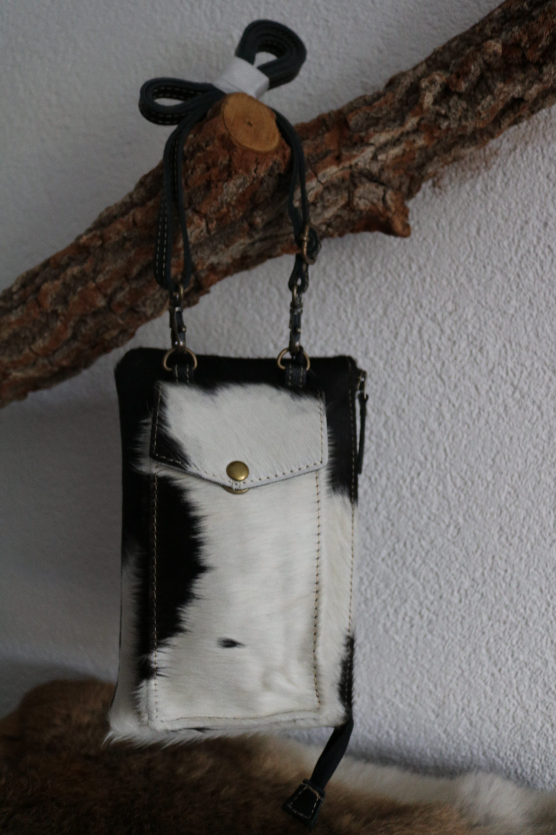 schouder-/crossbody tas (leer)