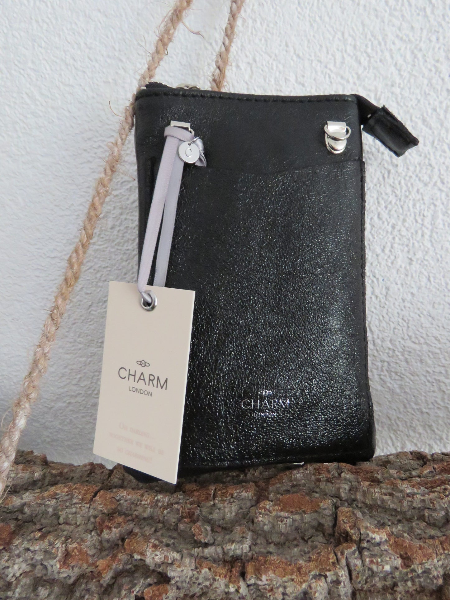 Leren telefoontasje Elisa van Charm