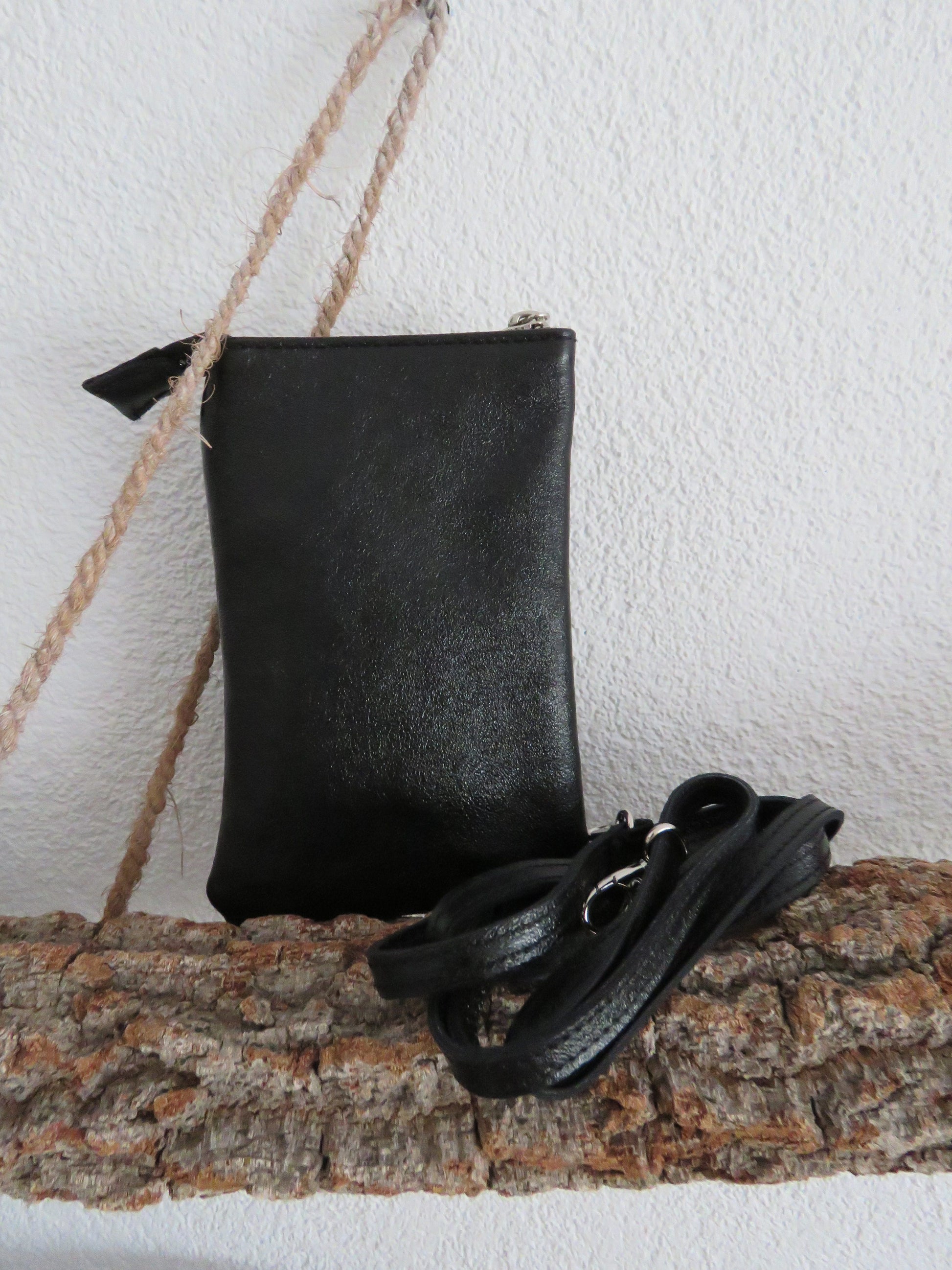 Leren telefoontasje Elisa van Charm