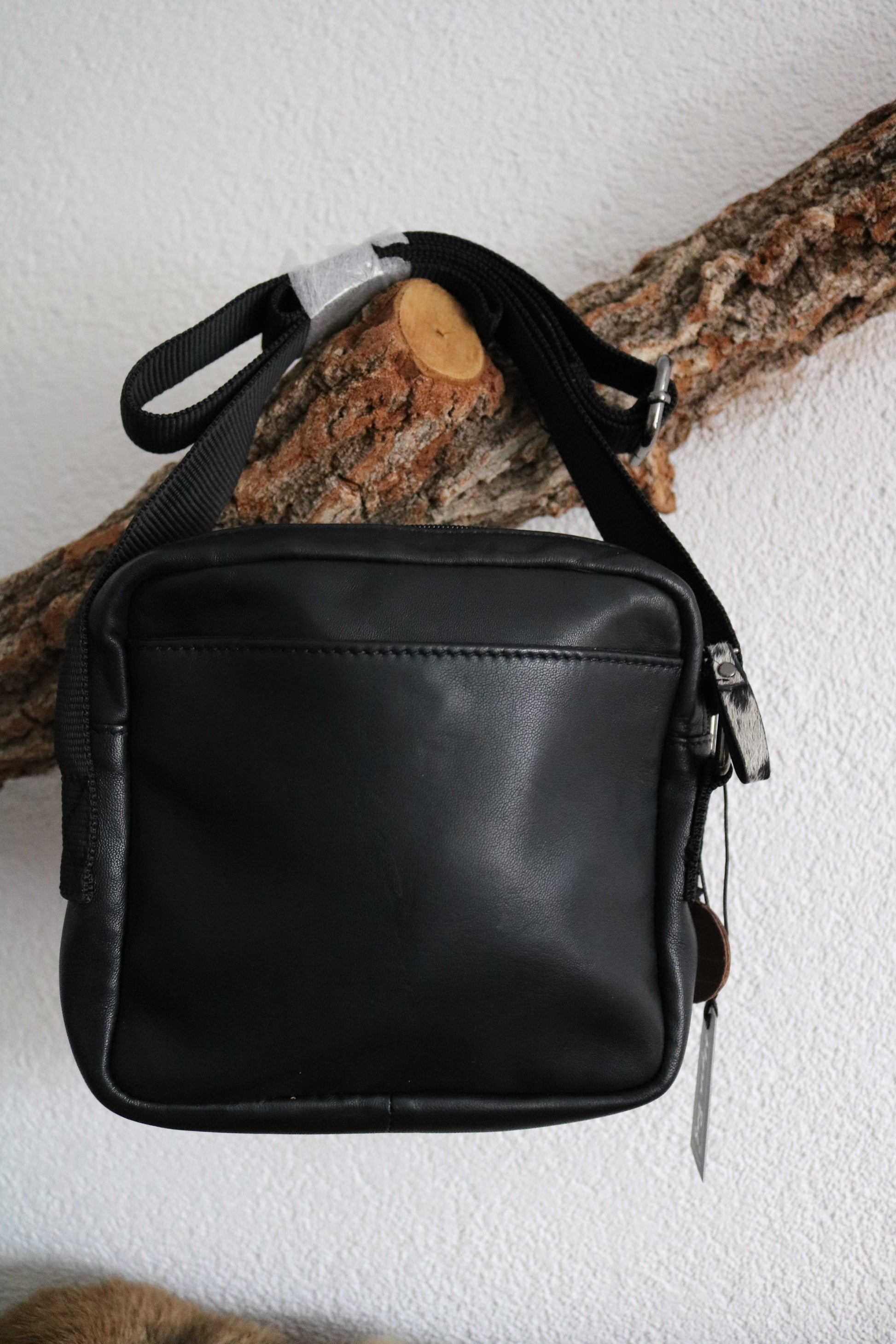 schouder-/crossbody tas (leer)