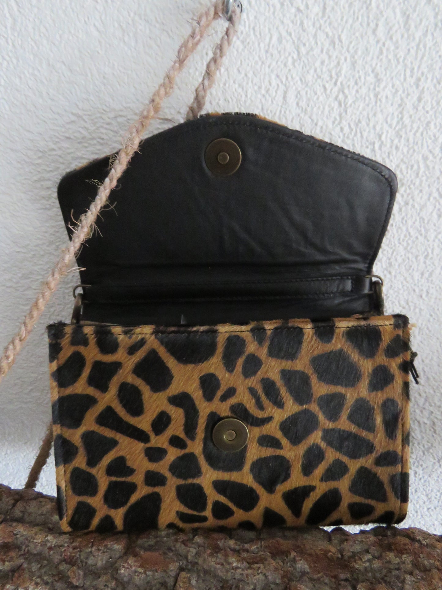 schoudertasje/portemonnee van leer (Myra bag)