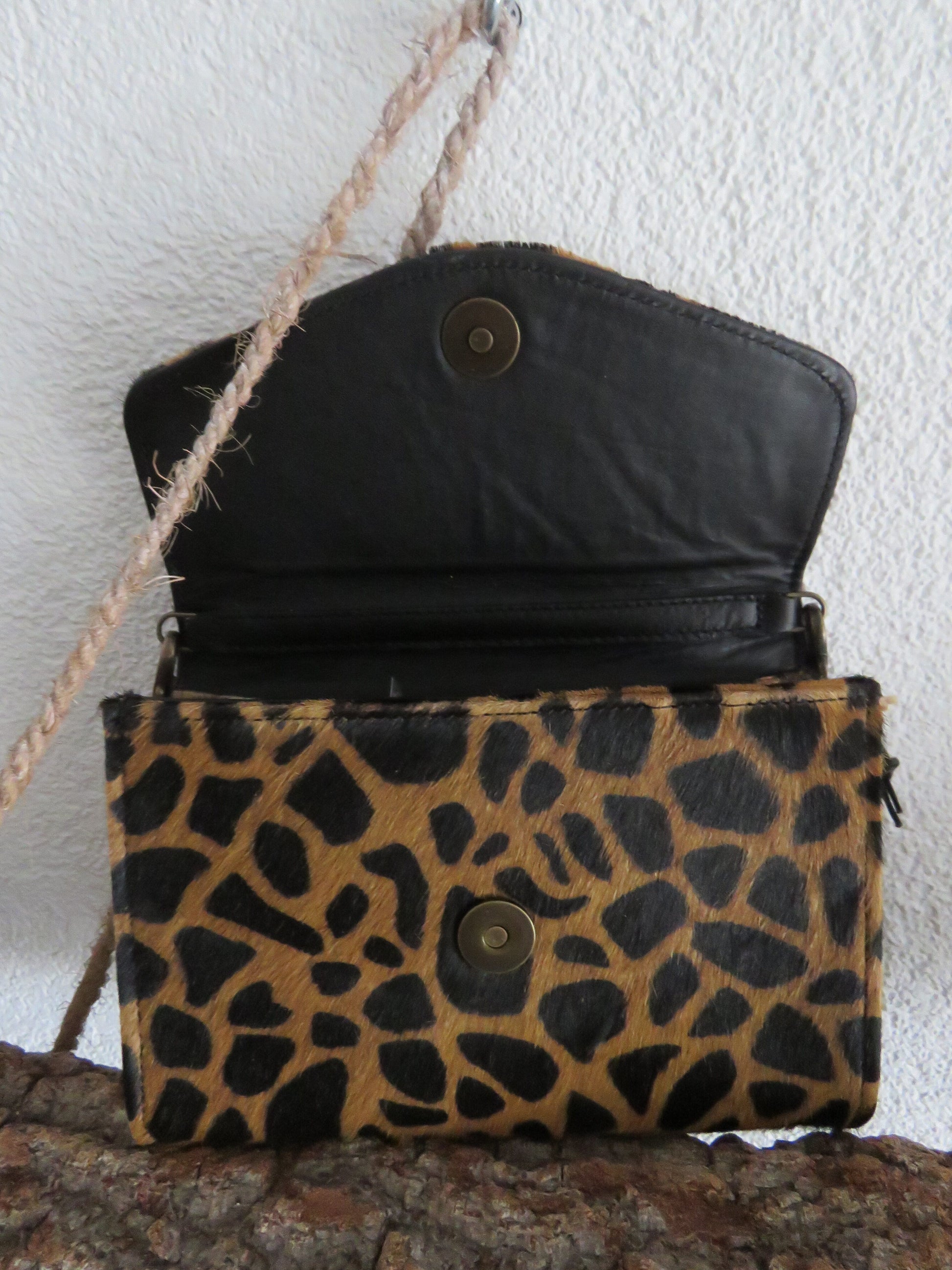 schoudertasje/portemonnee van leer (Myra bag)
