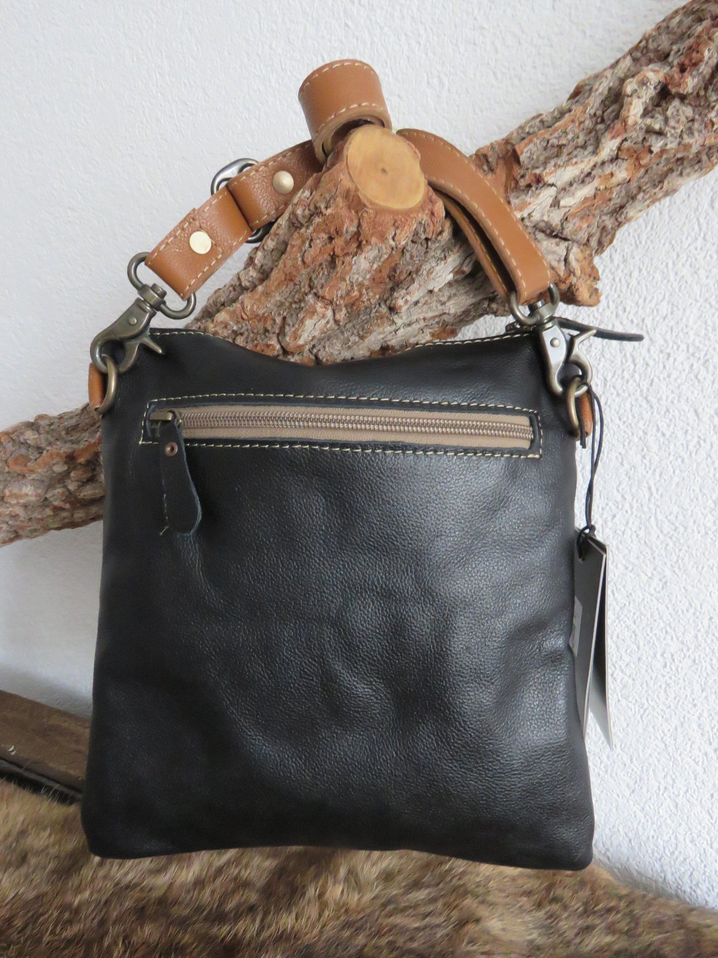 schoudertas van Myra Bag (leer)