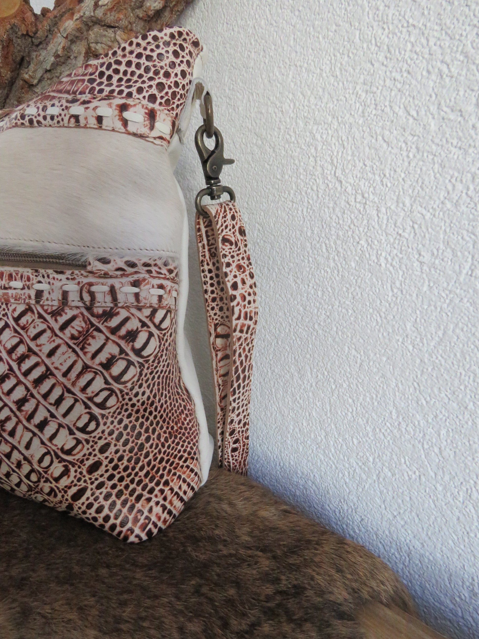 hand/schoudertas van Myra Bag (leer)