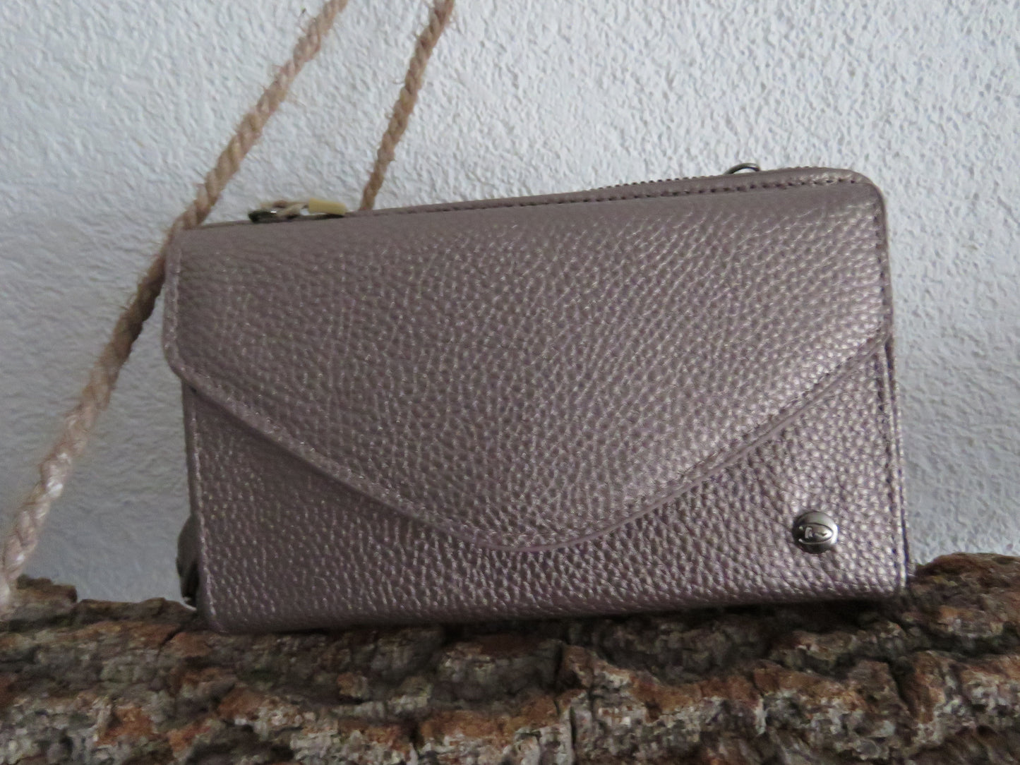 Portemonnee/schoudertasje (Taupe)