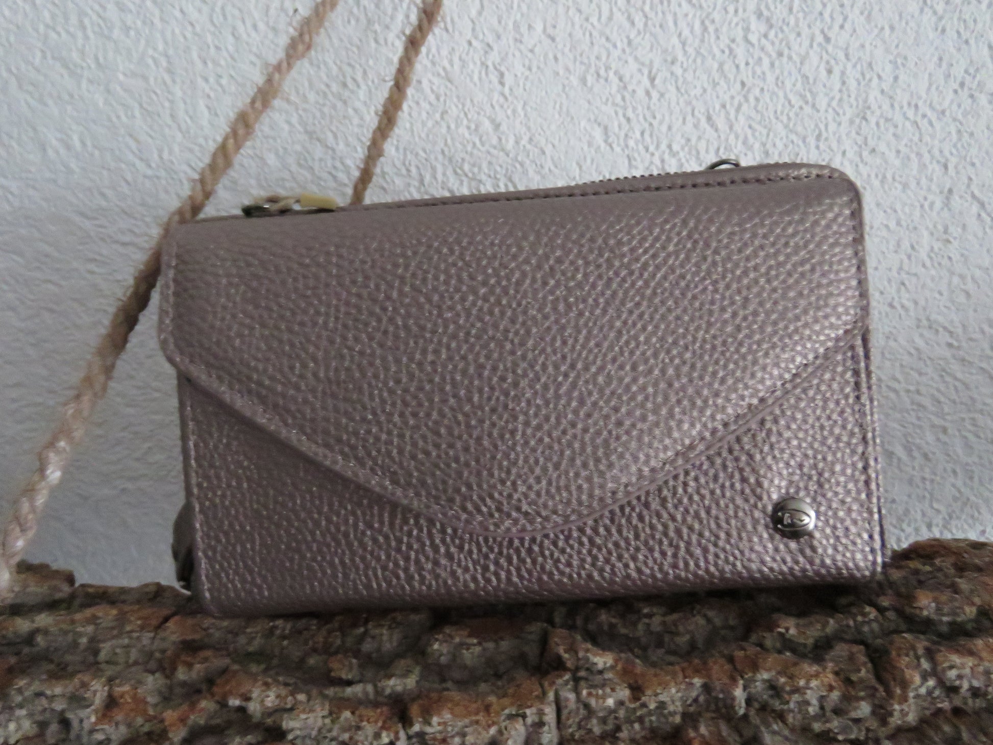 Portemonnee/schoudertasje (Taupe)