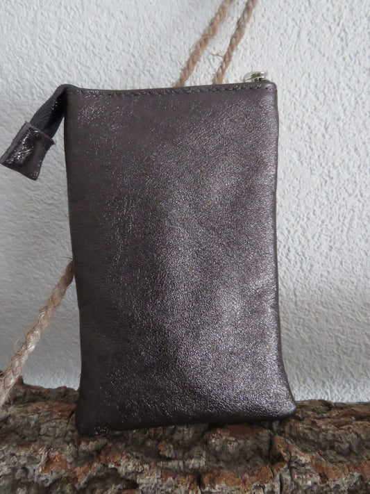 Leren telefoontasje Elisa van Charm