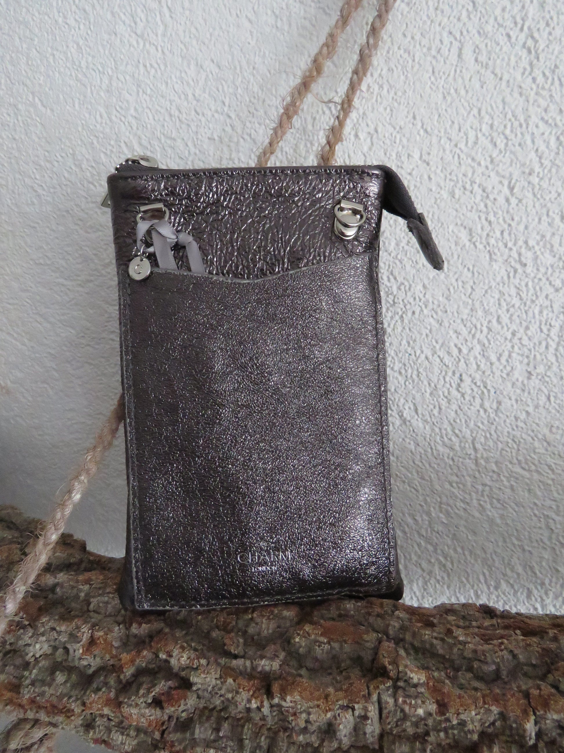 Leren telefoontasje Elisa van Charm